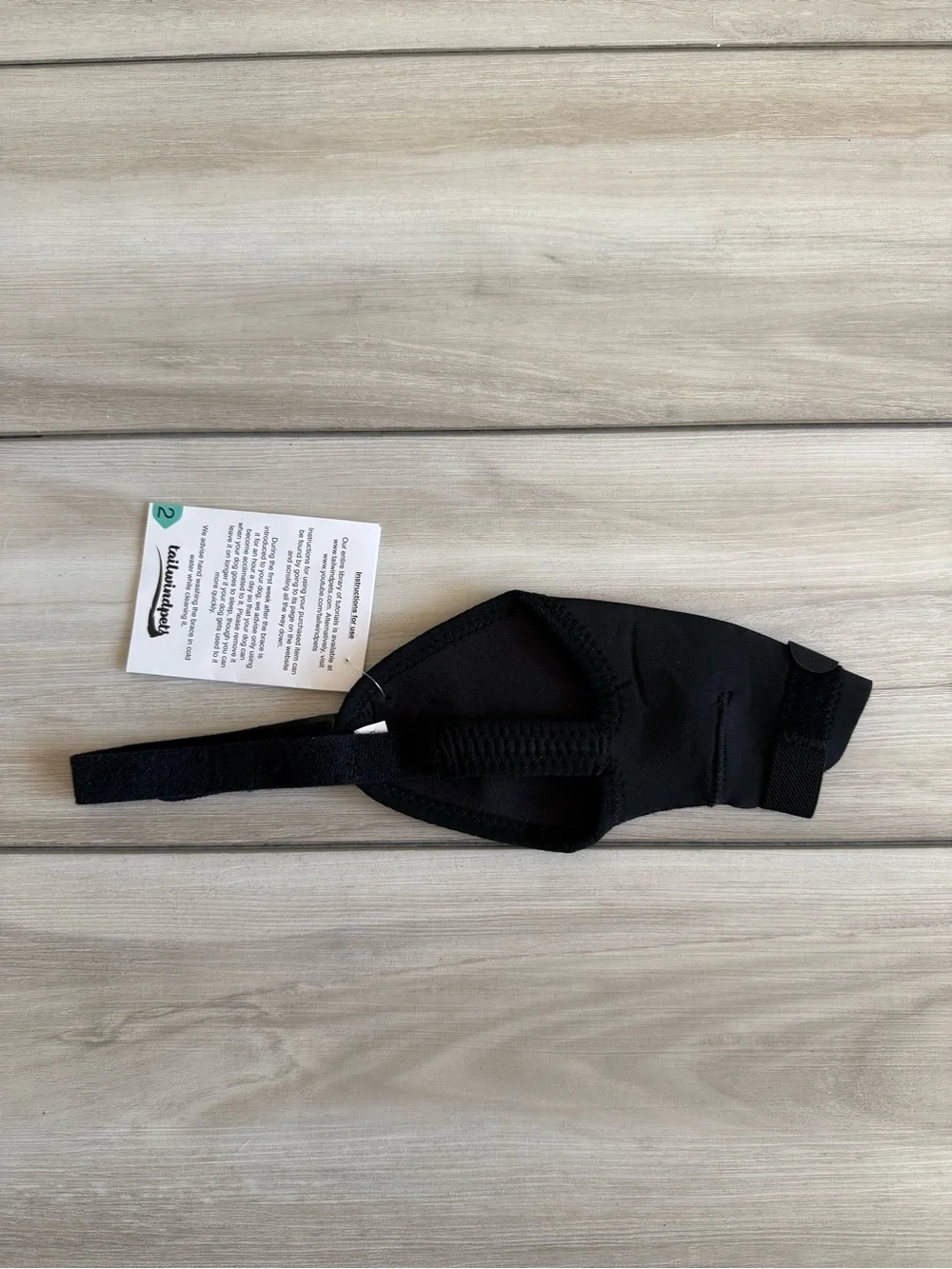 Tailwindpets Single Knee Brace Left Side Black XS NWT IN PACKAGE